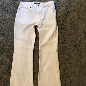 Ralph Lauren white flare bottom corduroy pants